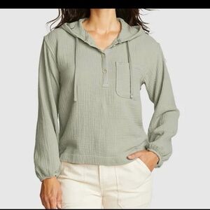 Eddie Bauer Women's Hooded Sweatshirt - Sage Green